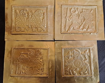 Anglo Saxon Vendel Brass Pressblech Plate: Valsgarde DIY Ornament