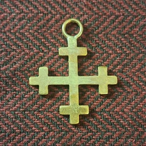 Medieval cross pendant bronze Teutonic knights cross necklace Cross pattée