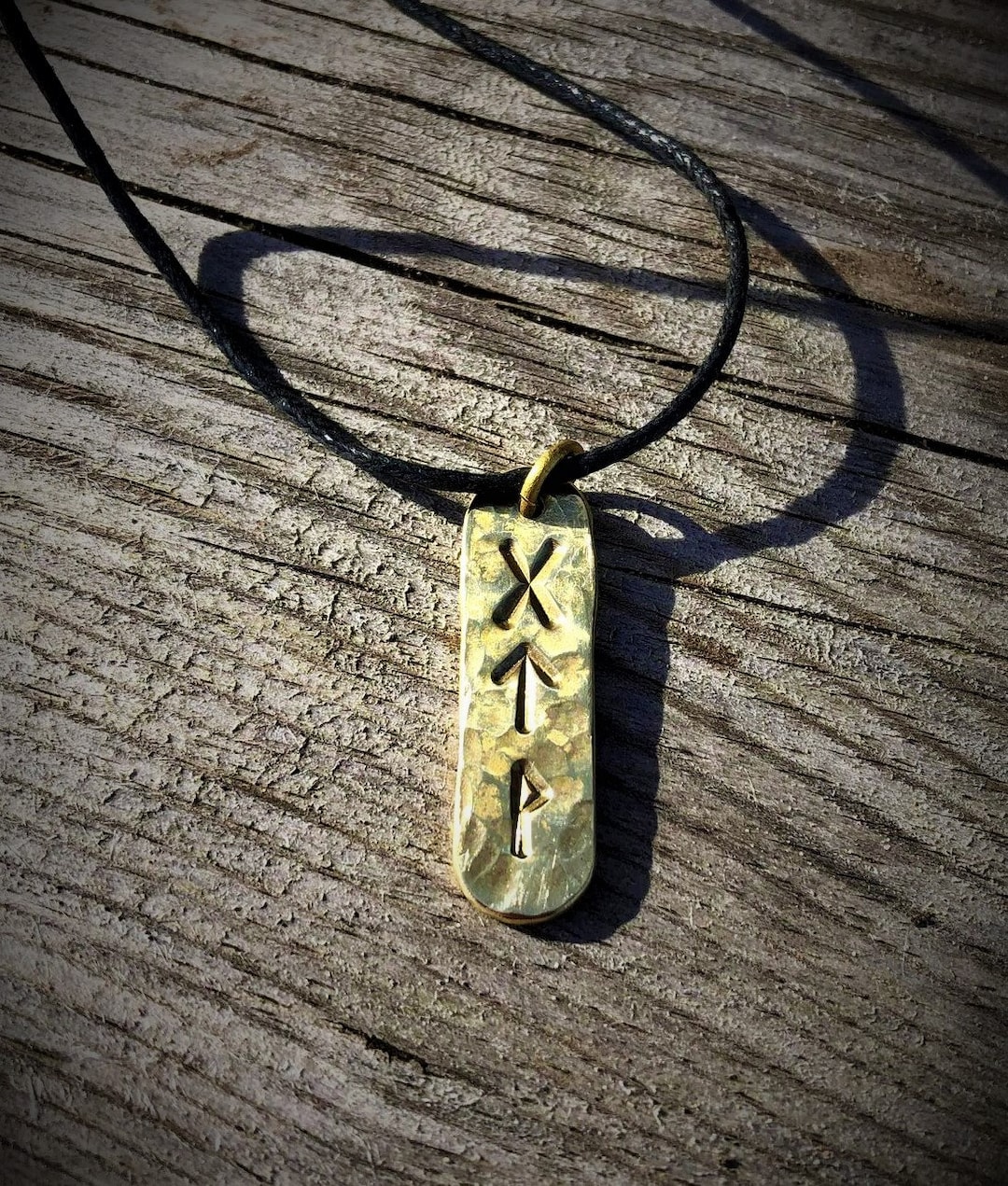 Runic Pendant Personalized Rune Necklace, Viking Elder Futhark Jewelry - Etsy