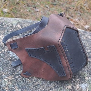 Leather Sci-Fi Futuristic Post Apocalyptic Biker Mask