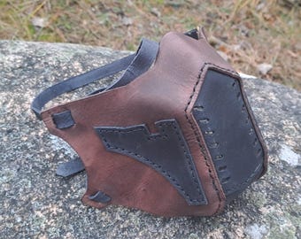 Leather Sci-Fi Futuristic Post Apocalyptic Biker Mask