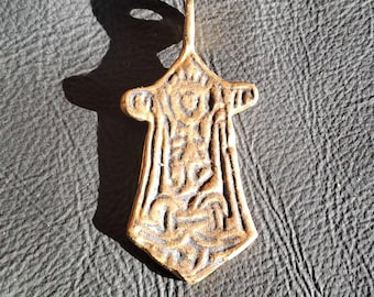 Sign of Rurik Historical Brass Pendant