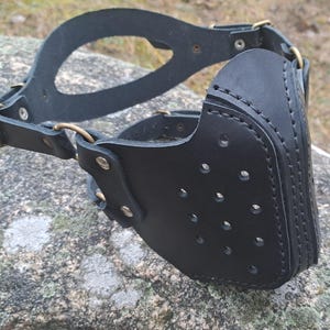 Leather Sci-Fi Futuristic Post Apocalyptic Biker Mask