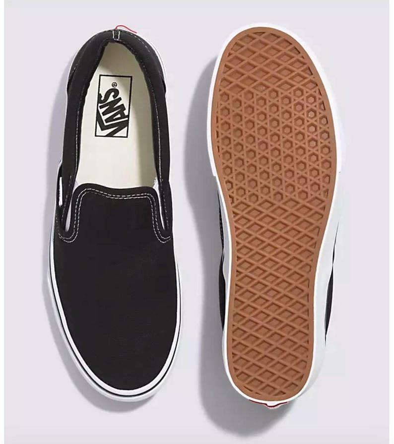 Vans Tread Pattern Custom Rhinestone Slip on Vans – Bedazzled Glitter Shoes - Etsy