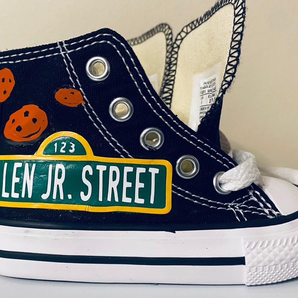 Sesame Street Inspired Converse | Converse all-star | Cookie Monster shoes | Elmo Shoes | Birthday Shoes | Boy Shoes | Girl Shoes