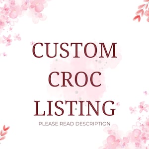 Personalized Crocs for Kids and Adults - Custom Footwear - Custom Croc Charms - Birthday Crocs - Bling Crocs - Crocs For Girls and Boys