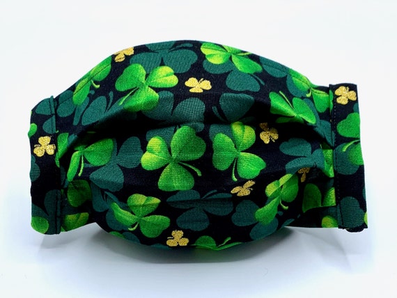 GREEN SHAMROCK Ear Loop Face Mask GREEN SHAMROCK Ear Loop Face Mask