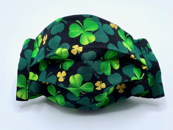 GREEN SHAMROCK Ear Loop Face Mask GREEN SHAMROCK Ear Loop Face Mask