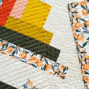 Modern Baby Quilt Pattern Modern Sampler Quilt Pattern LOVE Baby Quilt Pattern Sampler Quilt Pattern Kinfolk Baby PDF quilt pattern image 2