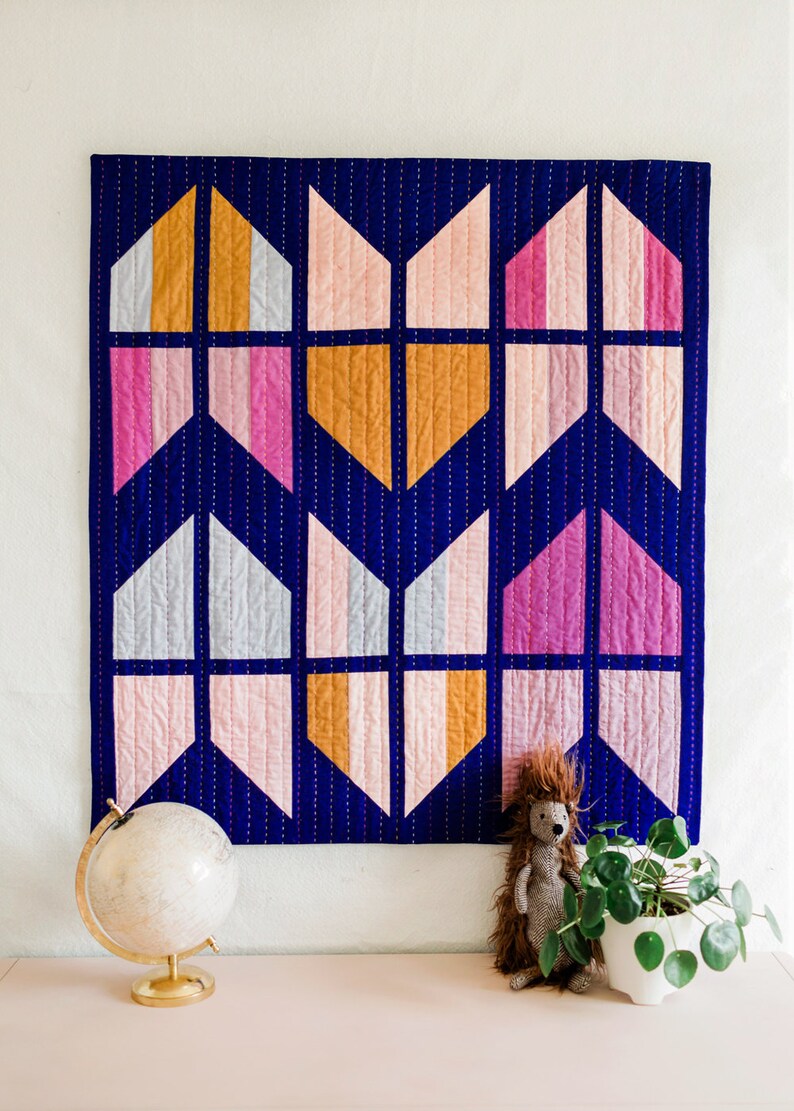 Beginner Quilt Pattern | Modern Quilt | Fat Quarter Quilt Pattern ...