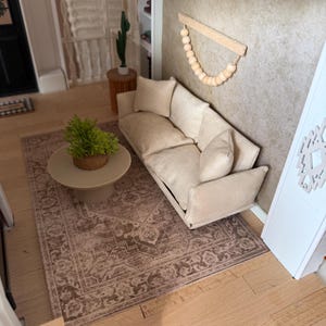 Dollhouse Area Rugs - The Cottage Collection | 1:12 Scale Miniature Rugs | 4"x 6", 6"x9" Doll House Decorative Canvas Rugs Bild 16