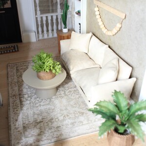 Dollhouse Area Rugs - The Cottage Collection | 1:12 Scale Miniature Rugs | 4"x 6", 6"x9" Doll House Decorative Canvas Rugs Bild 6