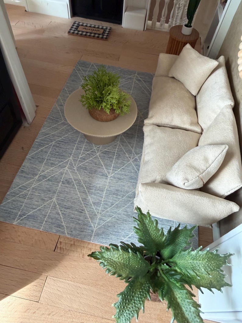 Dollhouse Area Rugs - The Cottage Collection | 1:12 Scale Miniature Rugs | 4"x 6", 6"x9" Doll House Decorative Canvas Rugs Bild 10
