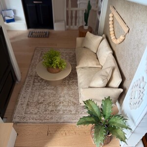 Dollhouse Area Rugs - The Cottage Collection | 1:12 Scale Miniature Rugs | 4"x 6", 6"x9" Doll House Decorative Canvas Rugs Bild 15