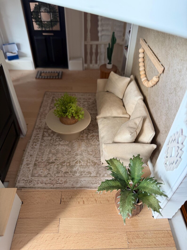 Dollhouse Area Rugs - The Cottage Collection | 1:12 Scale Miniature Rugs | 4"x 6", 6"x9" Doll House Decorative Canvas Rugs Bild 15