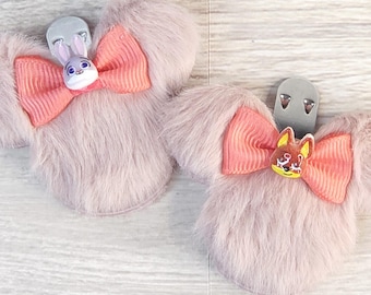 Zooptopia Judy Hopps Nick Wilde Shoe & Hair Clips