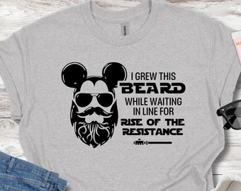 "I Grew This Beard While Waiting In Line for Rise of the Resistance" Shirt