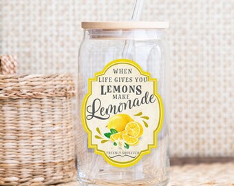 When Life Gives You Lemons Make Lemonade | Libbey Glass 16 oz Cup