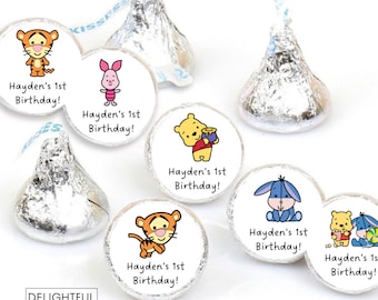 Pooh Disney Cuties | 108 Personalized Stickers