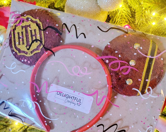 Featured listing image: Tower of Terror Mouse Ears • HTH Bellhop Ears • Fun Size Disney Headband • Sequin Park Ears