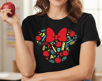 ABC 123 Mouse Head Shirt | Teacher Approved