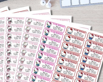 Hello Kitty | 30 Personalized Labels