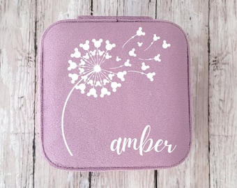 Magical Velvet Travel Jewelry Box - Personalized for Disney Lovers