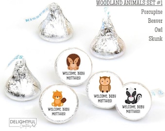 Woodland Animals | 108 Personalized Stickers
