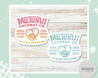 Motunui Coconut Co Sticker