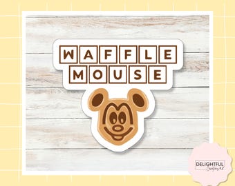 Waffle Mouse Sticker