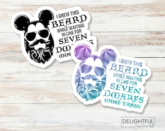 I grew this beard while waiting in line for Seven Drawfs Mine Train