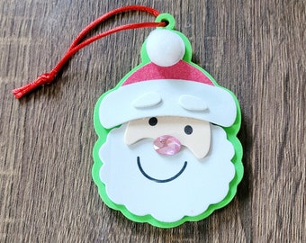 Christmas Ornaments - Handmade - Santa Reindeer Frosty Snowman Christmas Holiday