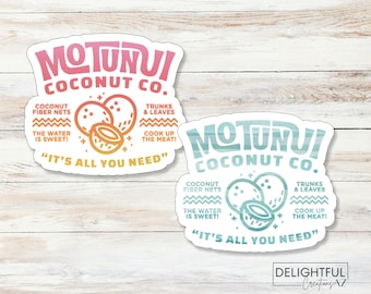 Motunui Coconut Co Sticker