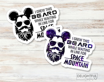 I grew this beard while waiting in line for Space Mountain