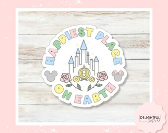 Happiest Place on Earth Sticker • Disney Park Souvenir Decal