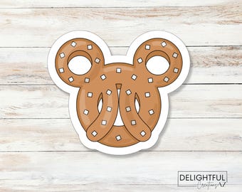 Mickey Pretzel Sticker