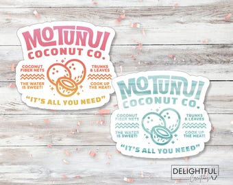 Motunui Coconut Co Sticker