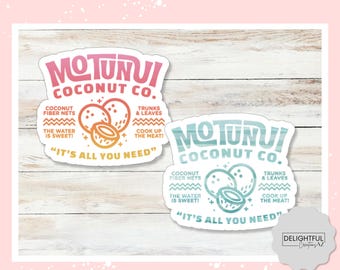 Motunui Coconut Co Sticker