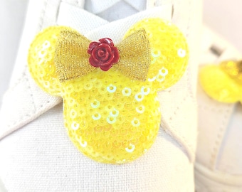 Belle Beauty and the Beast Shoe Clips & Hair Clips