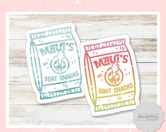 Maui's Boat Snack Sticker - Moana inspired