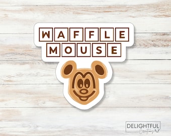 Waffle Mouse Sticker