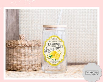 When Life Gives You Lemons Make Lemonade | Libbey Glass 16 oz Cup