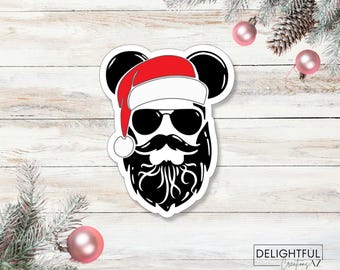 Bearded Mickey Man Sticker
