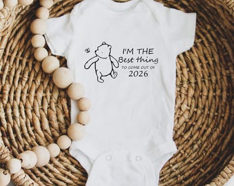 2026 Baby Onesie • Classic Pooh Inspired Design