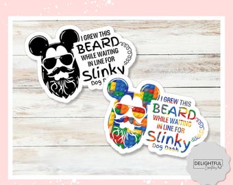 Rise of the Resistance Beard Sticker • Galaxy’s Edge Ride Queue Humor