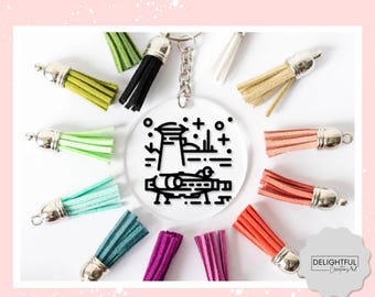 Galaxy's Edge Keychain • Choose your color • Black Spire Outpost Bag Tag • Batuu Bag Charm •  Star Wars