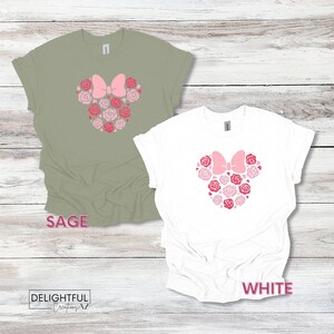 Minnie Mouse Roses Shirt | Disney Vacation Tee image 4