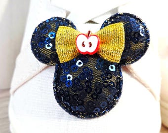 Snow White's Apple Sequin Mouse Head Shoe & Hair Clips
