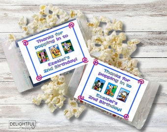 Mickey Mouse Clubhouse | Personalized Microwave Popcorn Labels