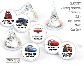 Cars Movie  | 108 Personalized Labels Stickers